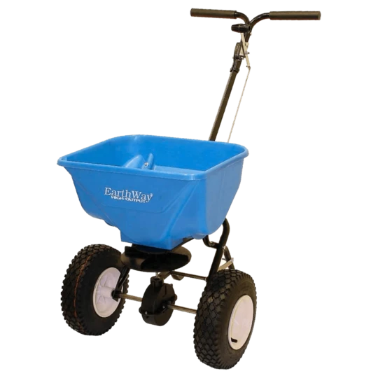 Earthway 2130 Zout- Meststofstrooier Duwmodel 30 Liter - Blauw 3 Earthway 2130 Zout- Meststofstrooier Duwmodel 30 Liter - Blauw